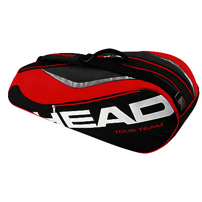 Head Team 6 Tennis Racket Bag, Black/Red